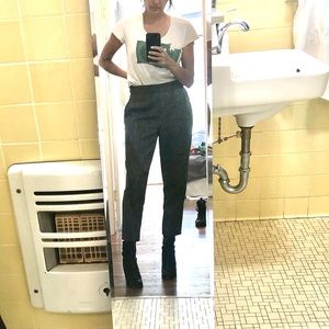 ARITZIA BABATON cropped grey wool pants size 8